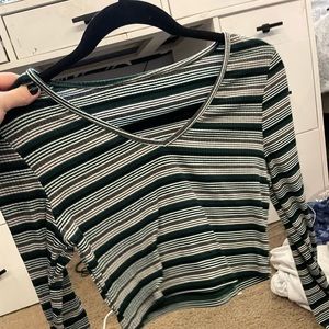 striped green